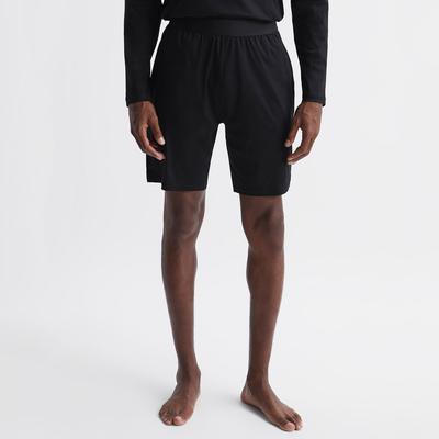 Black Banks Cotton Lounge Shorts