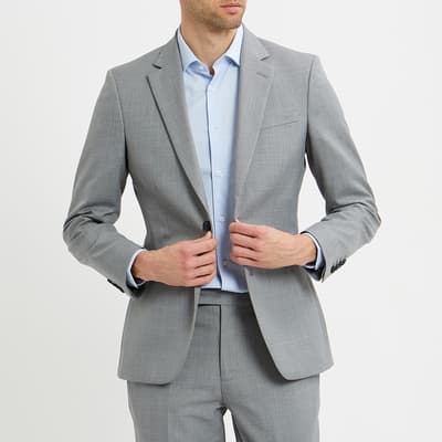 Grey Field Wool Blend Suit Jacket
