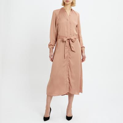 Blush May Midi Shirt Dress