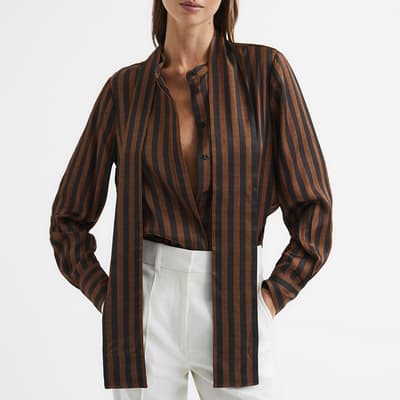 Brown Savannah Stripe Shirt