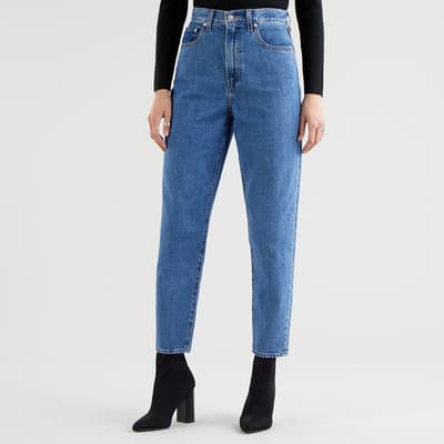 Mid Blue Tapered Leg Jeans