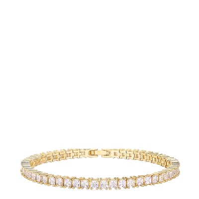 18K Gold Princess Cut Bracelet