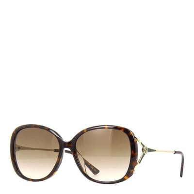 Women's Brown Havana Gucci Sunglasses 51mm