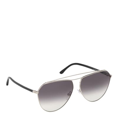 Men's Silver/Grey Binx Tom Ford Sunglasses 63mm