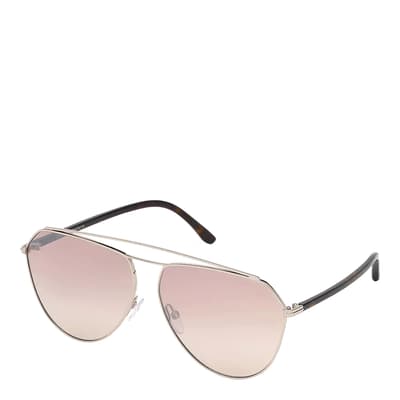 Women's Pink/Silver Binx Tom Ford Sunglasses 63mm
