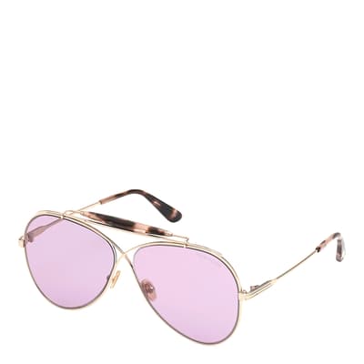 Women's Pink/Gold Tom Ford Sunglasses 60mm