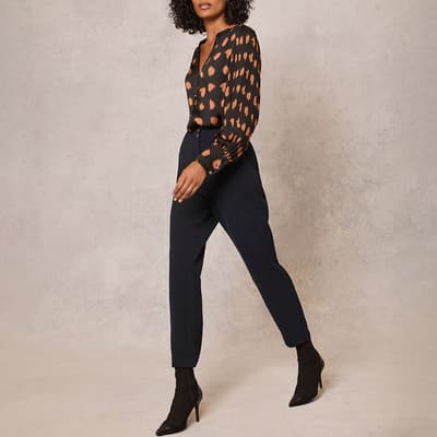 Navy Slim Tailored Trousers