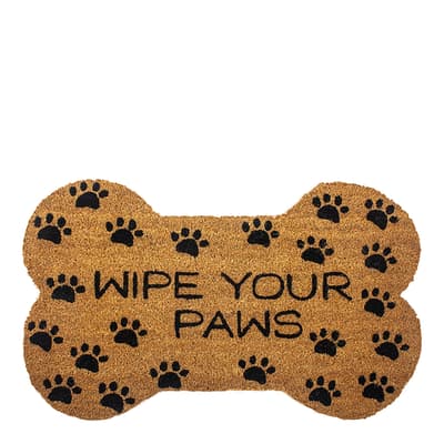 Wipe Your Paws Non Slip Coir Doormat