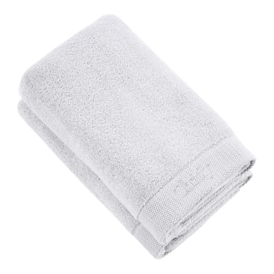 Christy Logo Pair of Hand Towels, White