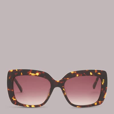 Brown Ashlie Square Tort Sunglasses