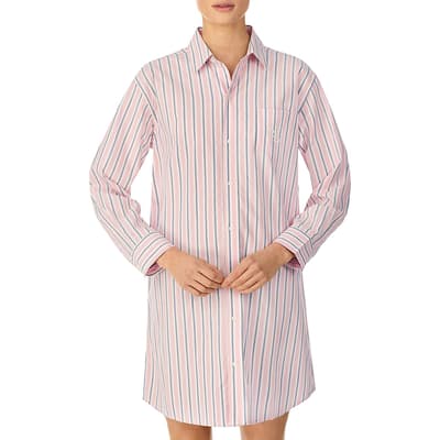 Pink Stripe Classic Woven Sleepshirt
