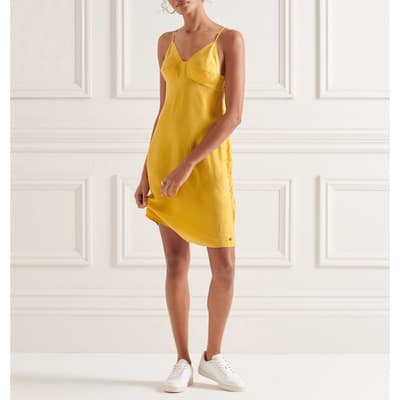 Yellow Cupro Cami Dress
