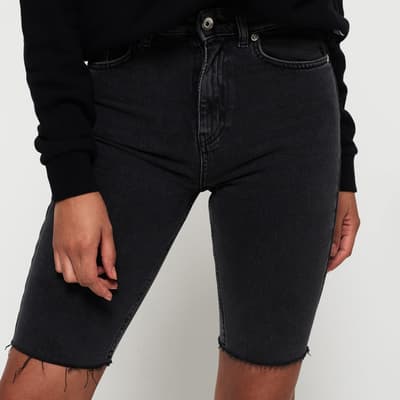 Black Kari Longline Shorts