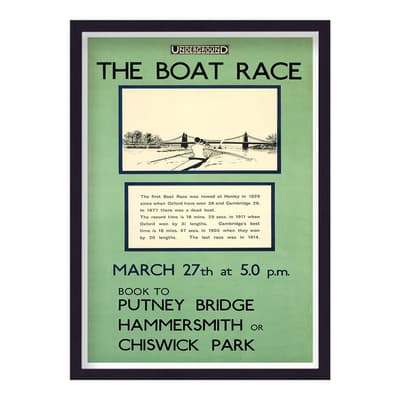 The Boat Race Putney Bridge v3 44x33cm Framed Print