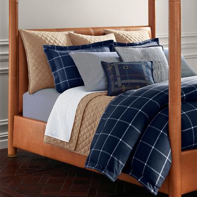 Modern Equestrian Double Duvet Cover, Navy