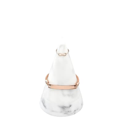 White Marble Large Jewellery Cone