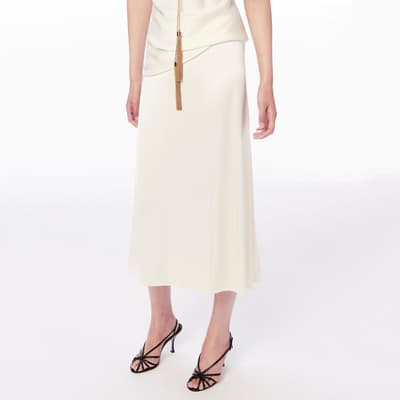 Ivory A-Line Slip Skirt