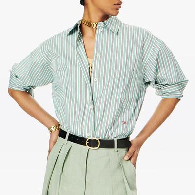 Mint Silk Patch Pocket Mens Shirt