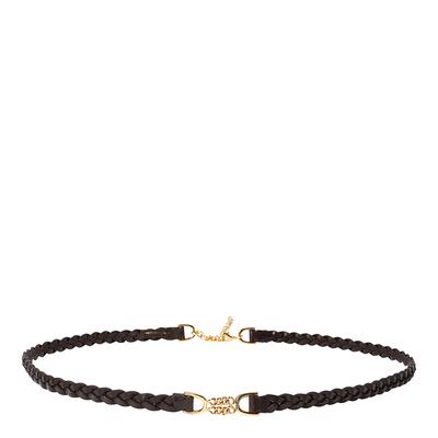 Brown SS20M Thin Woven Belt
