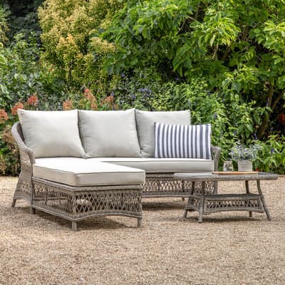 Kelsey Chaise Set, Stone