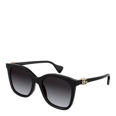 Women's Black/Gold Gucci Sunglasses 55mm