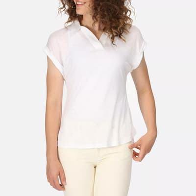 White Collard T-Shirt