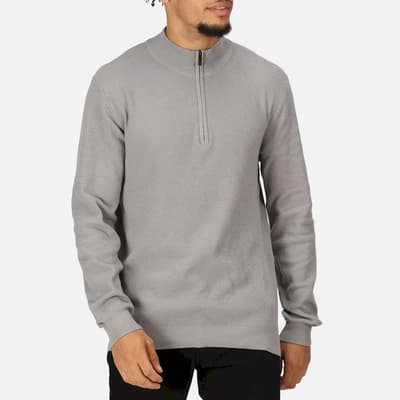 Grey Half Zip Sweatshirt