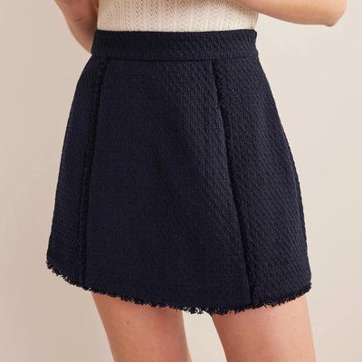 Navy Tweed Interest Mini