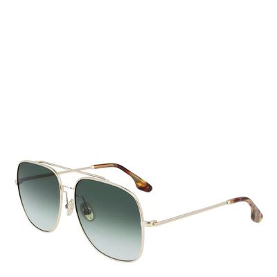 Women's Gold/Emerald Green Victoria Beckham 59mm