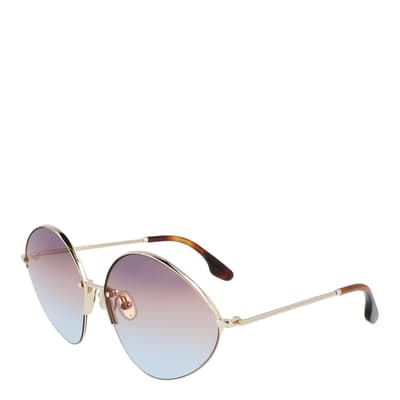 Women's Gold/Purple Gradient Victoria Beckham Sunglasses 64mm