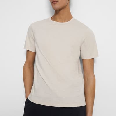 Ecru Essential Cotton T-Shirt