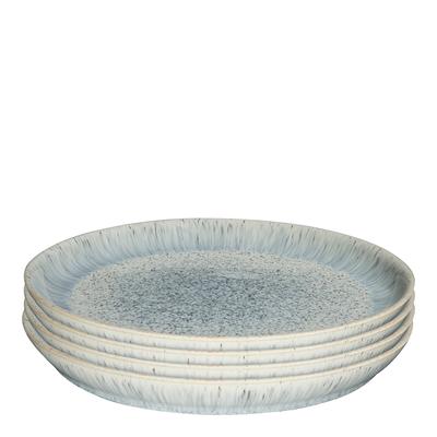 Set of 4 Halo Speckle Coupe Dinner Plates