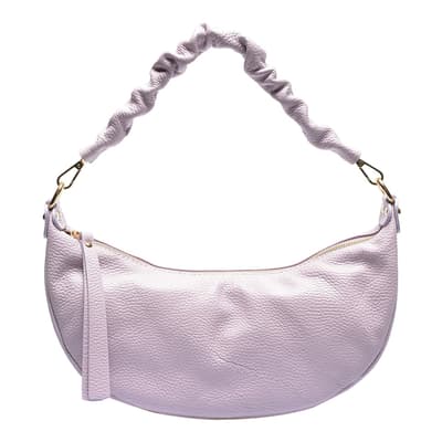 Lilac Leather Tote Bag