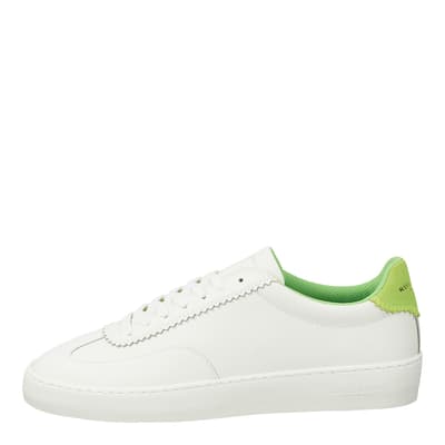 White/Green Sneakers