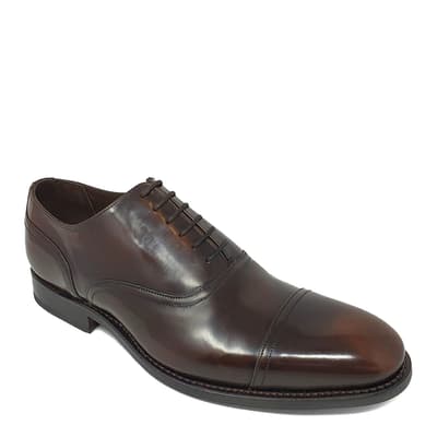 Brown Hi-Shine Pullman 2 Oxford Shoes