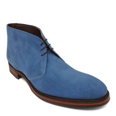 Blue Suede Chukka Boots