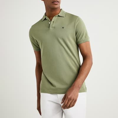 Sage Short Sleeve Cotton Polo Shirt