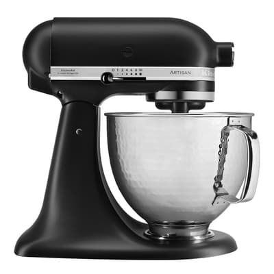 Matte Black Stand Mixer with Hammered Bowl, 4.8L