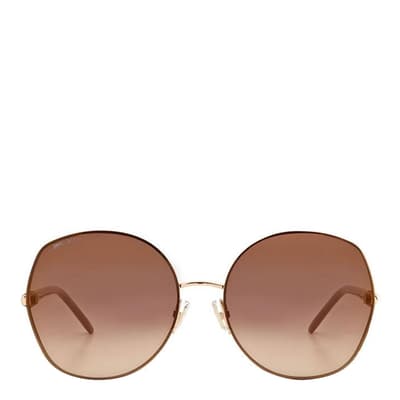 Women's Gold Nude Mely Jimmy Choo Sunglasses 60mm