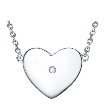 Silver Heart Pendant Necklace