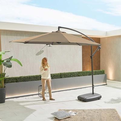 Barbados Cantilever Parasol 3m Round Taupe