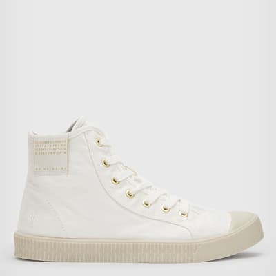 White Demmy High Top Trainers