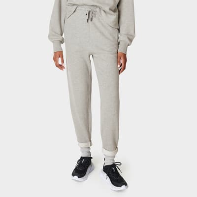 Mid Grey Marl Nestle Up Taper Trousers