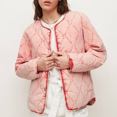 Pink Reign Quilted Cotton Blend Jacket