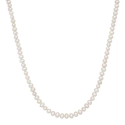 White Pearl Freshwater Cultured Pearl Necklace