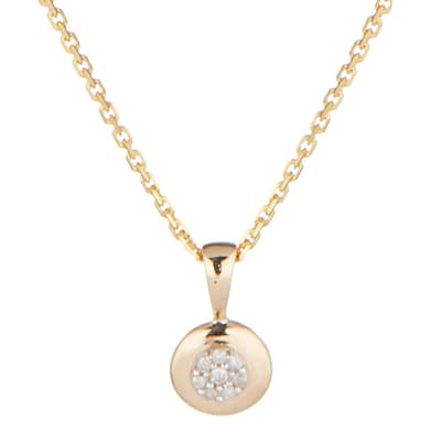 Gold '' Diamond Pendant Necklace