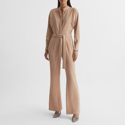 Nude Daina Belted Jumpsuit