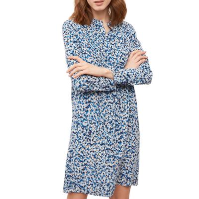 Multi Shaily Silk Button Front Printed Dress