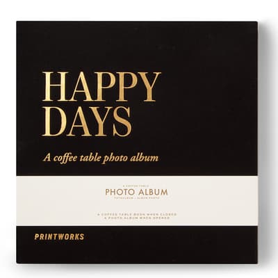 Happy Days Photo Album Small, Black