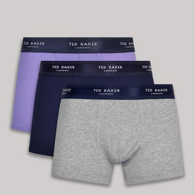 Purple Multi 3-Pack Cotton Trunk